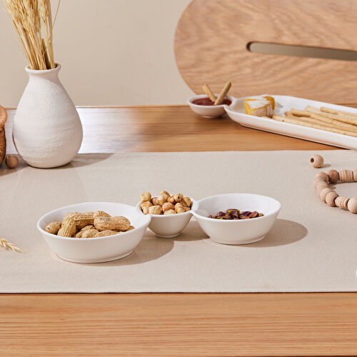 Karaca Carmen Trend 3 Bölmeli Sunum Tabağı 26 Cm