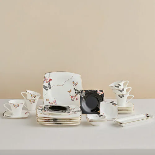 Karaca Fine Pearl Unique 26 Parça 6 Kişilik Kahvaltı Takımı
