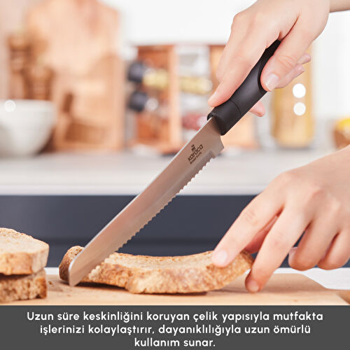 Karaca Roscar Black 6 Parça Bıçak Seti