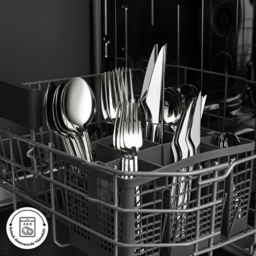 Karaca 316 Premium Halley Platin 12 Kişilik 84 Parça Çatal Kaşık Bıçak Takımı 