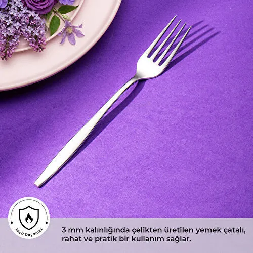Emsan Reyhan Tekli Yemek Çatalı 21 cm