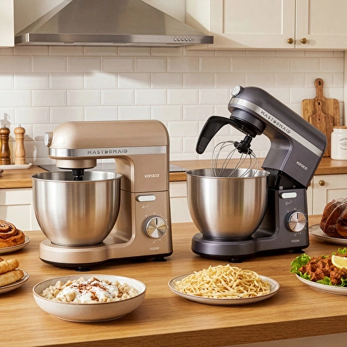 Karaca Mastermaid Chef Pro Çift Kollu Hamur Yoğurma Makinesi Iconic Beige 1500W 5L Karaca Mastermaid Chef Pro Çift Kollu Hamur Yoğurma Makinesi Iconic Beige 1500W 5L
