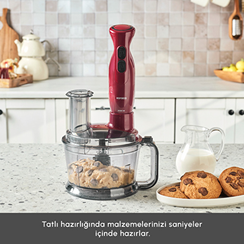 Karaca Pro Multimax 6 in 1 Çok Amaçlı Mutfak Robotu 2000W Red
