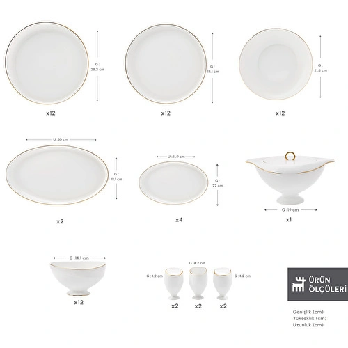 Karaca Fine Pearl Extra Wilderness 62 Parça 12 Kişilik Yemek Takımı Gold Karaca Fine Pearl Extra Wilderness 62 Parça 12 Kişilik Yemek Takımı Gold