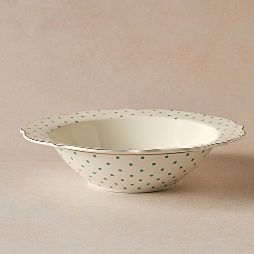 Karaca New Romantic Puantiyeli Bol Kase 25 Cm Yeşil Karaca New Romantic Puantiyeli Bol Kase 25 Cm Yeşil