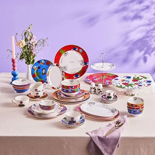 Karaca Frida Çukur Tabak Beyaz 22 Cm