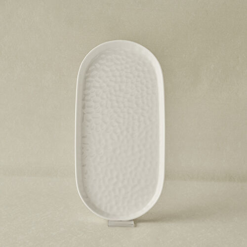 Karaca x Refika Bembeyaz Kayık Tabak 34 cm