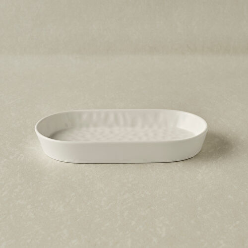 Karaca x Refika Bembeyaz Kayık Tabak 18 cm