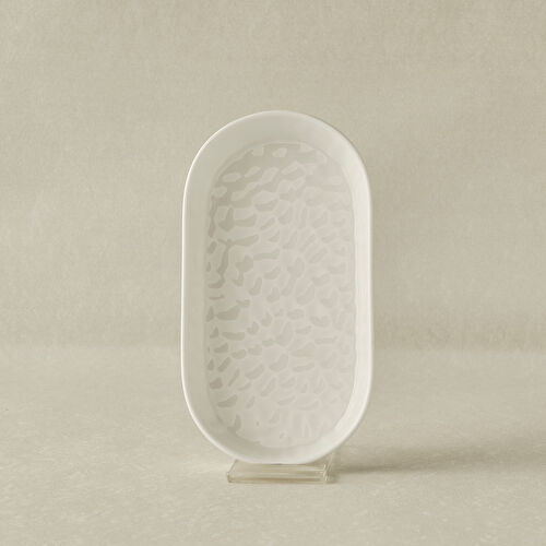 Karaca x Refika Bembeyaz Kayık Tabak 18 cm