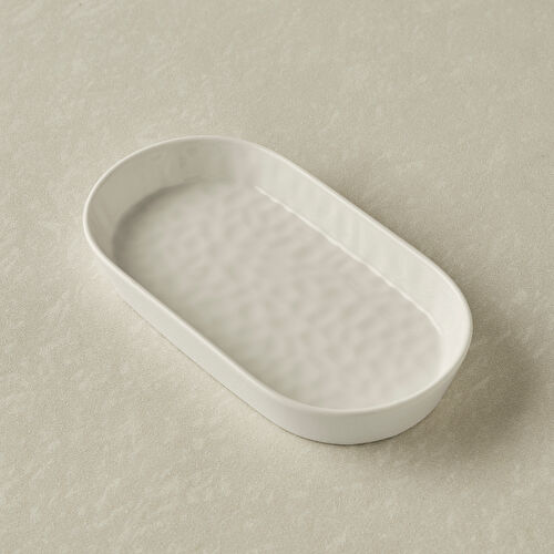 Karaca x Refika Bembeyaz Kayık Tabak 18 cm