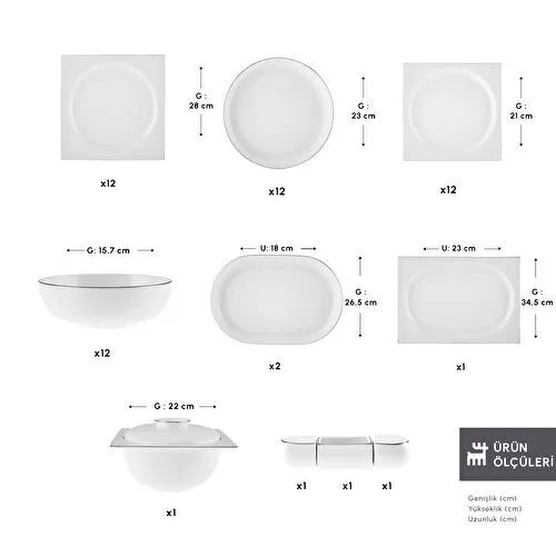 Karaca Red Carpet Collection Fine Pearl Extra Nish 58 Parça 12 Kişilik Yemek Takımı Platin Karaca Red Carpet Collection Fine Pearl Extra Nish 58 Parça 12 Kişilik Yemek Takımı Platin