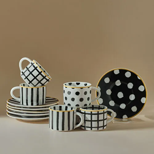 Karaca Coby 6 Kişilik Kahve Fincan Takımı 110 ml