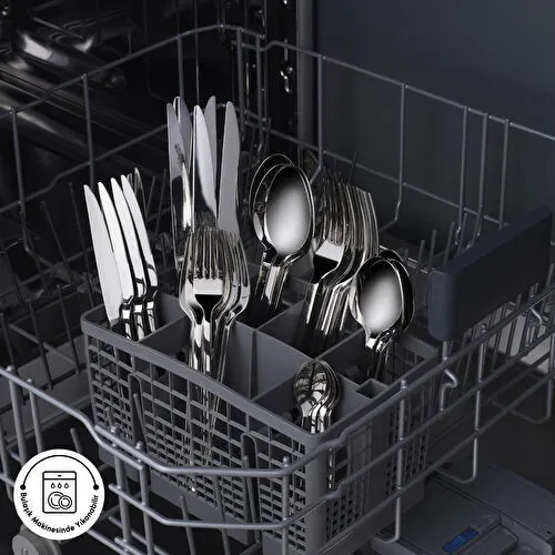 Karaca Elegance Pallas Platin 12 Kişilik 84 Parça Çatal Kaşık Bıçak Takımı