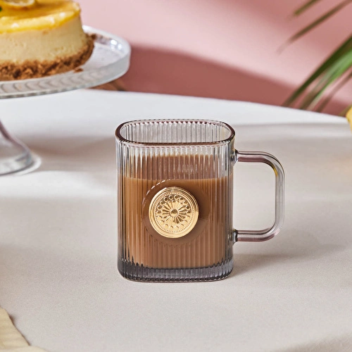 Karaca Madalyon Mug 340 Ml Gri Karaca Madalyon Mug 340 Ml Gri