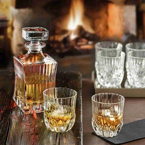 RCR Adagio Yüksek Kalite Cam Viski Şişesi 750 ml