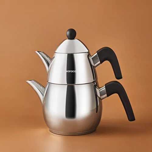 Karaca Powersteel Pro 316+ Tokyo Midi Çelik İndüksiyon Tabanlı Çaydanlık Takımı