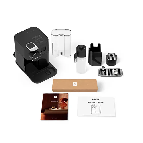 Nespresso F541 Gran Latissima Süt Çözümlü Kahve Makinesi, Siyah Nespresso F541 Gran Latissima Süt Çözümlü Kahve Makinesi, Siyah