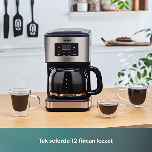 Homend Coffeebreak 5006h Otomatik Zaman Ayarlı XL (12 Fincan) Filtre Kahve Makinesi
