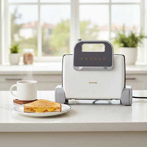 Homend Toastbuster 1360h Tost Makinesi Krem Gold