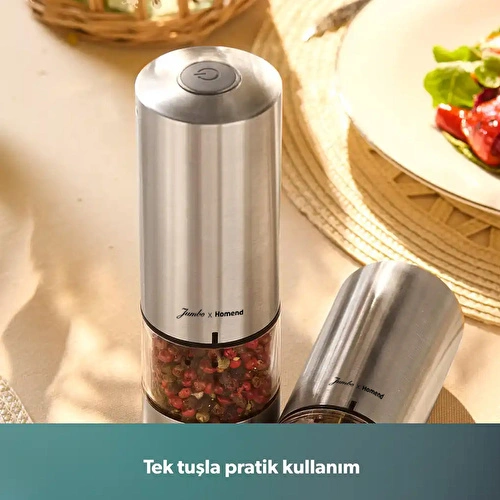 Homend Grindgo 6003H Şarjlı Baharat Değirmen Seti