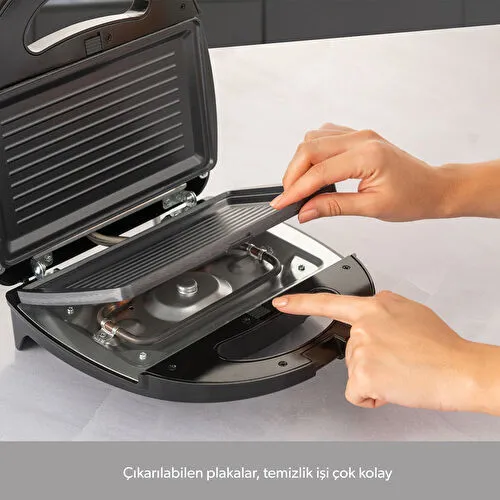 Homend Toastbuster 1325H Çıkarılabilir Tost Plakalı Waffle Makinesi
