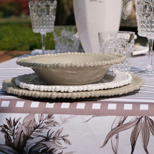 Baci Milano Joke Table Kitchen Melamin Servis Tabağı 28 cm Kahverengi