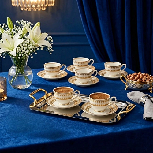 Weimar Joanna Of Bavarıa 6 Kişilik 12 Parça Kahve Fincan Takımı