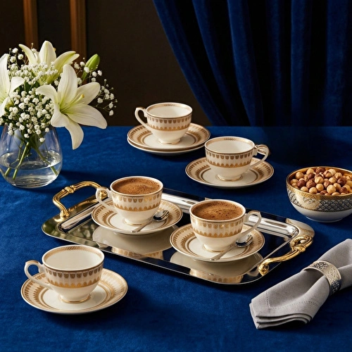 Weimar Joanna Of Bavarıa 6 Kişilik 12 Parça Kahve Fincan Takımı