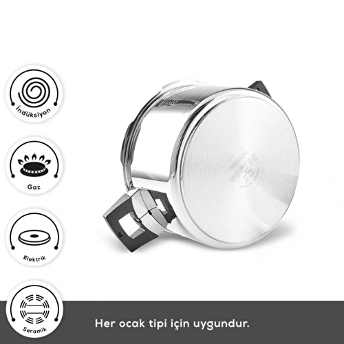 Karaca Quick and Safe İndüksiyon Tabanlı Düdüklü Tencere Seti 6+8 Lt Karaca Quick and Safe İndüksiyon Tabanlı Düdüklü Tencere Seti 6+8 Lt