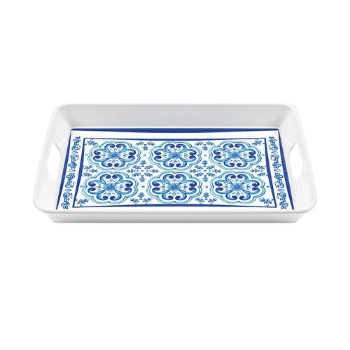 Guzzini Blues Dikdörtgen Tepsi Melamin 47,7 x 34 cm