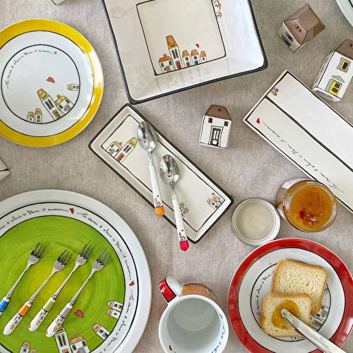 Egan Italy Le Casette 18 Parça Yemek Tabağı Seti Egan Italy Le Casette 18 Parça Yemek Tabağı Seti