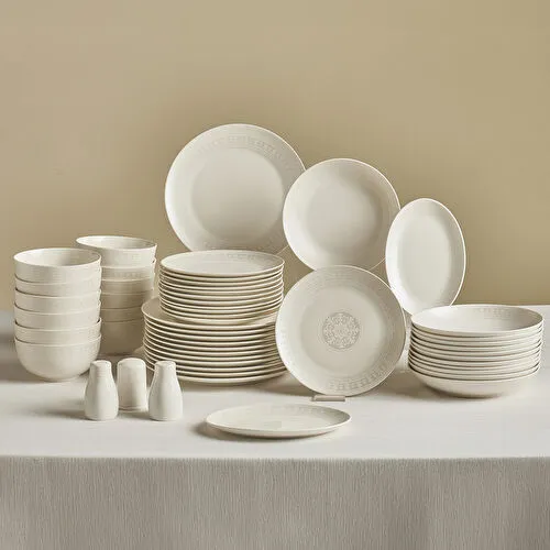 Karaca Forever Bone Artiste 53 Parça 12 Kişilik Yemek Takımı