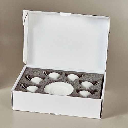 Karaca Serpil 6 Kişilik Kahve Fincan Takımı Platin 100 ml