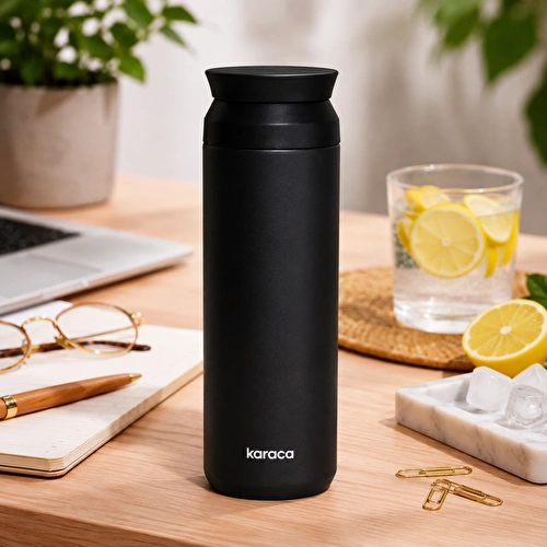 Karaca Rainbow Çelik Sızdırmaz Termos Siyah 500 ml