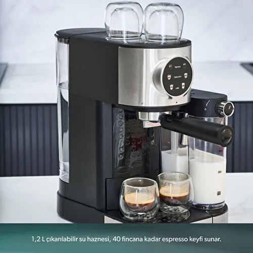 Homend Coffeebreak 5015H Süt Köpürtücülü Otomatik Espresso Makinesi 700 ml 1470W