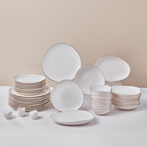 Karaca Stream Bone Middle 53 Parça 12 Kişilik Yemek Takımı Gold