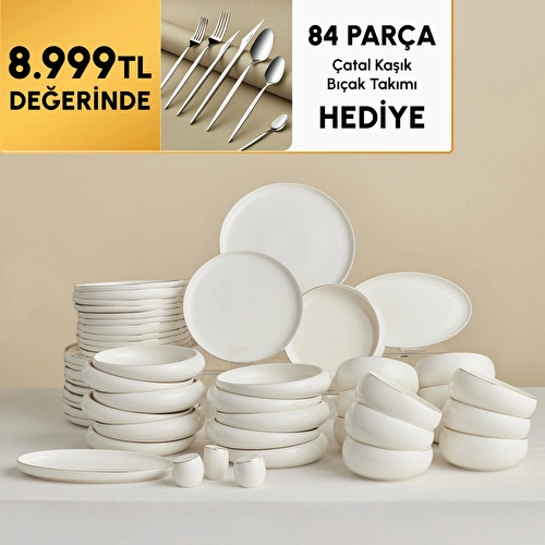 Karaca Stream Bone Astro 53 Parça 12 Kişilik Yemek Takımı Gold