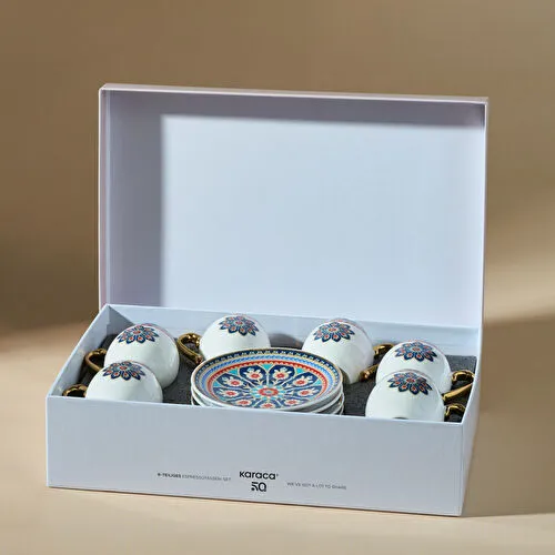 Karaca Söğüt 6 Kişilik Kahve Fincan Takımı 90 ml Karaca Söğüt 6 Kişilik Kahve Fincan Takımı 90 ml