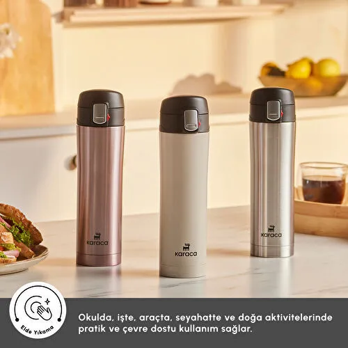 Karaca Pluton Çelik Sızdırmaz Termos Inox 450 ml