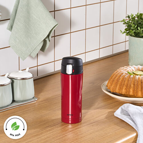 Karaca Pluton Çelik Sızdırmaz Termos Kırmızı 350 ml Karaca Pluton Çelik Sızdırmaz Termos Kırmızı 350 ml