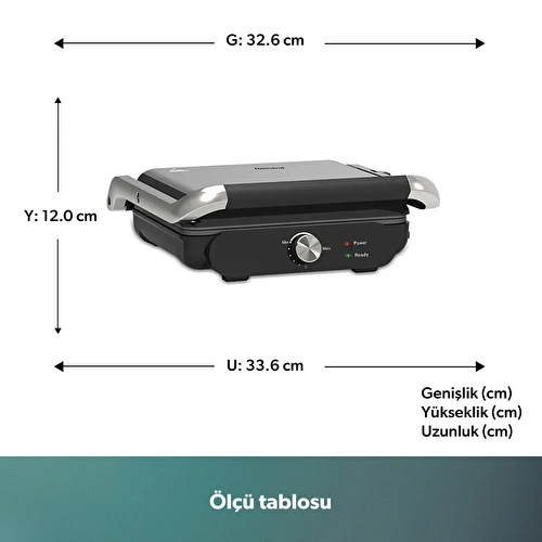 Homend Grilliant 1366H Inox Gövdeli Çıkarılabilir Döküm Plakalı Tost ve Izgara Makinesi Homend Grilliant 1366H Inox Gövdeli Çıkarılabilir Döküm Plakalı Tost ve Izgara Makinesi
