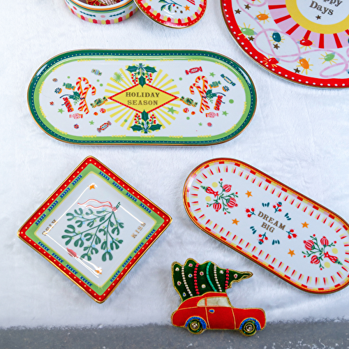 Baci Milano Mamma Mia Oval Tepsi Kırmızı