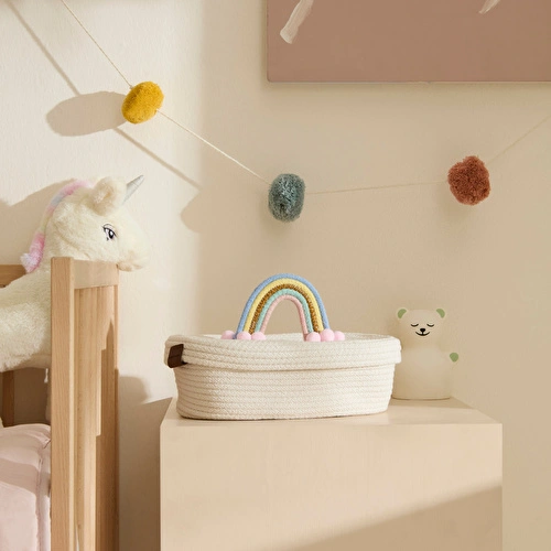 Karaca Home Bebek Rainbow Kapaklı Oval Organizer 26x14x9 cm