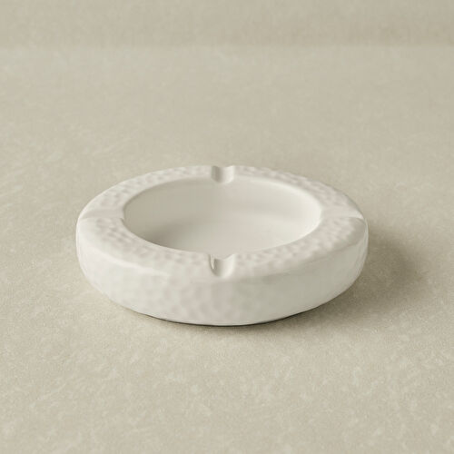 Karaca x Refika Bembeyaz Yuvarlak Küllük