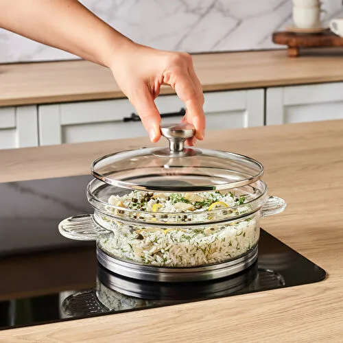 Karaca York Borosilikat Cam Tencere 18 cm Karaca York Borosilikat Cam Tencere 18 cm