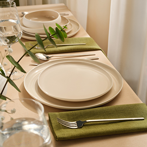 Karaca Earth Collection Clay 55 Parça 12 Kişilik Yemek Takımı Bej Karaca Earth Collection Clay 55 Parça 12 Kişilik Yemek Takımı Bej
