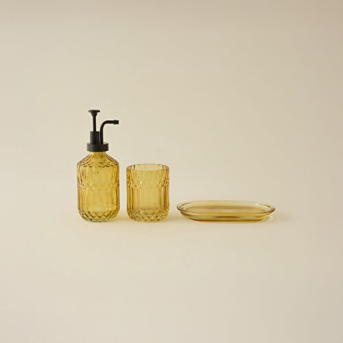Karaca Home Bellino 3 Parça Banyo Aksesuar Seti Amber