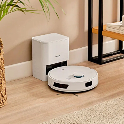 Homend Alex Laser Power 1289H Otomatik Boşaltım Sistemli Yeni Nesil Moplu Robot Süpürge Beyaz
