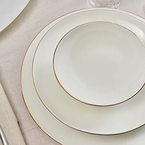 Karaca Fine Pearl Extra Chanak 55 Parça 12 Kişilik Yemek Takımı Gold