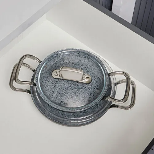 Karaca Biogranit Power-Inox Monet 4 Parça Sahan Set Siyah